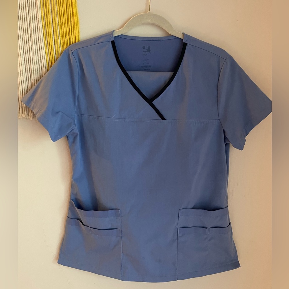 Light Blue Women's Classic Scrub Set